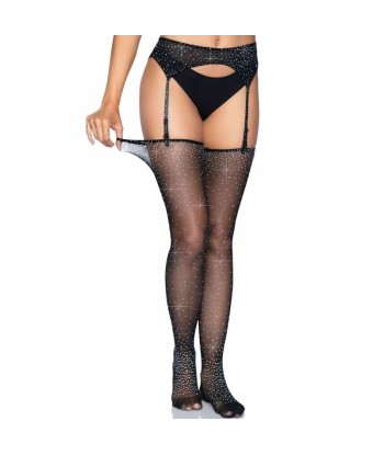 LEG AVENUE - MEDIAS BRILLANTES CON LIGUERO TALLA ÚNICA
