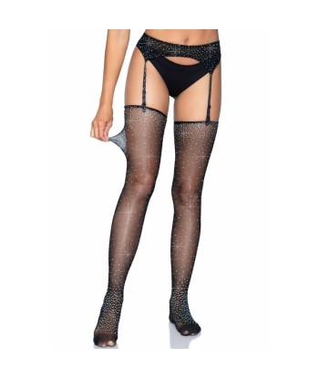 LEG AVENUE - MEDIAS BRILLANTES CON LIGUERO TALLA ÚNICA