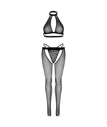 LEG AVENUE - TOP CUERPO DE RED CON TANGA Y MEDIAS