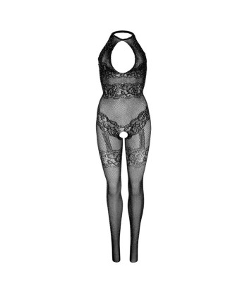 LEG AVENUE - BODYSTOCKING DE RED SIN COSTURAS TALLA ÚNICA - NEGRO