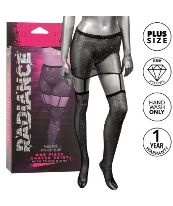 CALEXOTICS - RADIANCE FALDA DE LIGA HASTA EL MUSLO TALLA GRANDE