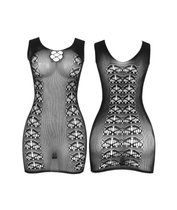 SUBBLIME - 952167 VESTIDO DE REJILLA CORTO ELÁSTICO NEGRO TALLA ÚNICA