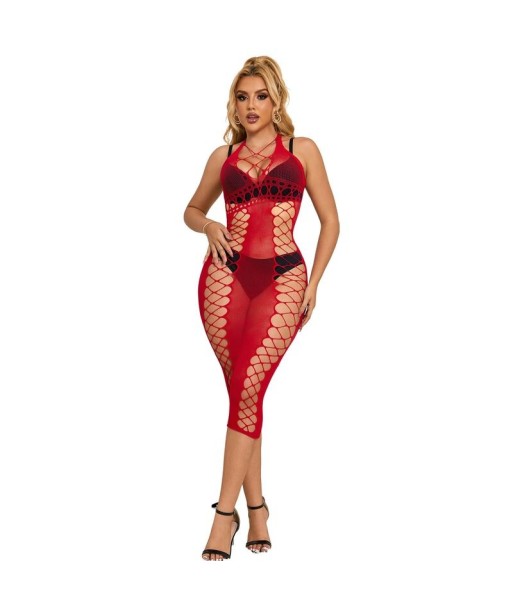 SUBBLIME - 952327 VESTIDO DE REJILLA LARGO ROJO TALLA ÚNICA SUBBLIME - 952327 VESTIDO DE REJILLA LARGO ROJO TALLA ÚNICA