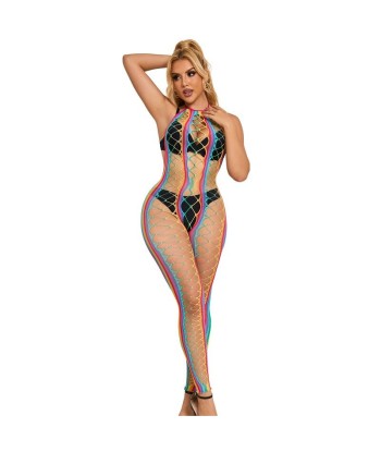SUBBLIME - 952358 BODYSTOCKING DE REJILLA CUELLO HALTER ARCOIRIS XS-M