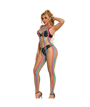 SUBBLIME - 952358 BODYSTOCKING DE REJILLA CUELLO HALTER ARCOIRIS XS-M