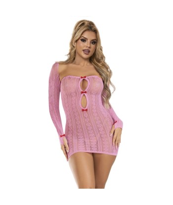 SUBBLIME - 952471 VESTIDO DE REJILLA ROSA TALLA ÚNICA