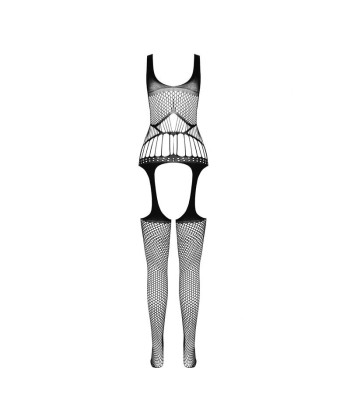 PASSION - BS 106 BODYSTOCKING BLANCO TALLA ÚNICA
