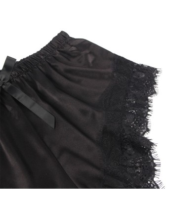 SUBBLIME - 953942 PIJAMA SEXY SATEN Y ENCAJE NEGRO L-XL