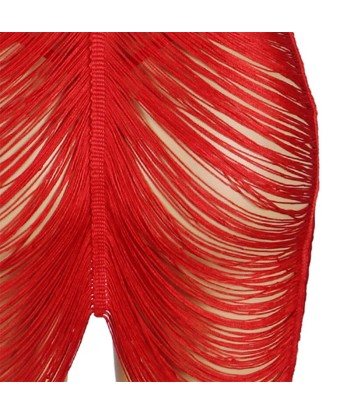 SUBBLIME - 954253 VESTIDO DE FLECOS TANGA ROJO L-XL