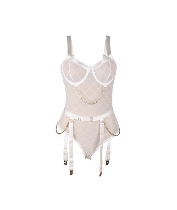 SUBBLIME - 954291 BODY CON CADENAS LIGUEROS BLANCO L-XL