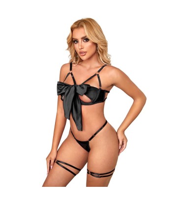 SUBBLIME - 955205 SET SUJETADOR CON LAZO NEGRO AJUSTABLE L-XL