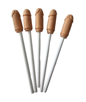 DIABLO PICANTE - 5 LAPICES CON PUNTA DE PENE NATURAL