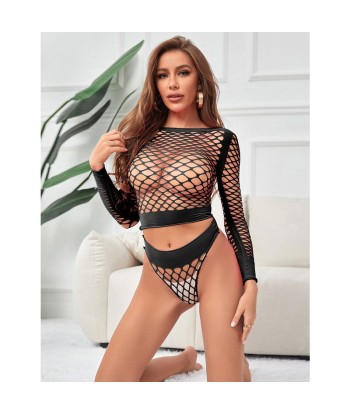 SUBBLIME - 952228 SET DE REJILLA 2 PIEZAS DE MANGA LARGA NEGRO TALLA ÚNICA
