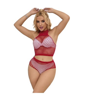 SUBBLIME - 952402 SET DE REJILLA CON BRILLANTES ROJO TALLA ÚNICA