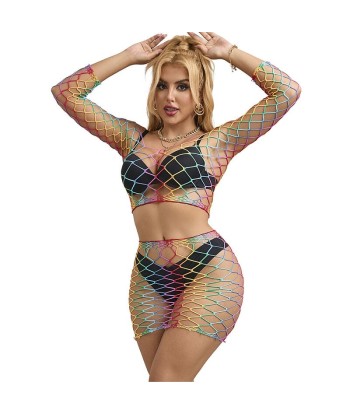 SUBBLIME - 952440 SET DE REJILLA 2 PIEZAS MANGA LARGA ARCOIRIS TALLA ÚNICA