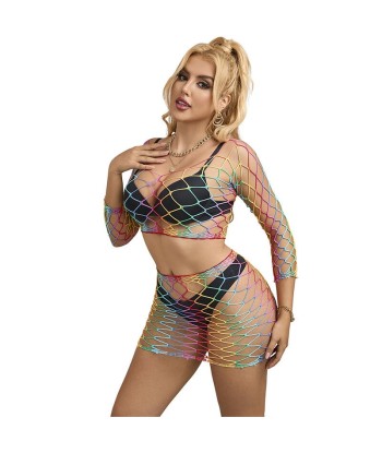 SUBBLIME - 952440 SET DE REJILLA 2 PIEZAS MANGA LARGA ARCOIRIS TALLA ÚNICA