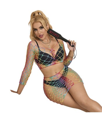 SUBBLIME - 952440 SET DE REJILLA 2 PIEZAS MANGA LARGA ARCOIRIS TALLA ÚNICA
