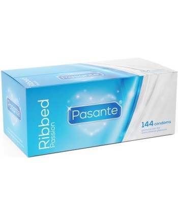 PASANTE - RIBBED PASSION PRESERVATIVOS CAJA 144 UNIDADES