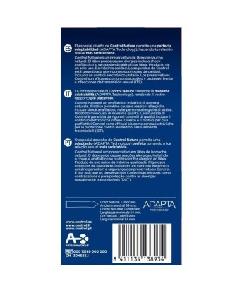 CONTROL - ADAPTA NATURE PRESERVATIVOS 24 UNIDADES