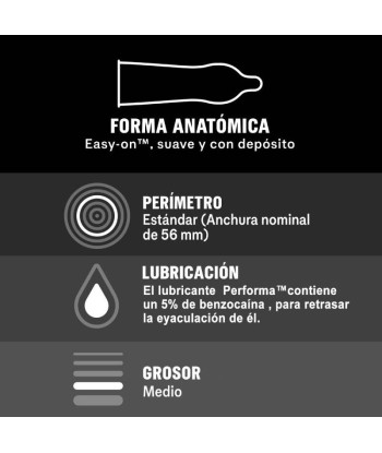 DUREX - PLACER PROLONGADO RETARDANTE 12 UNIDADES