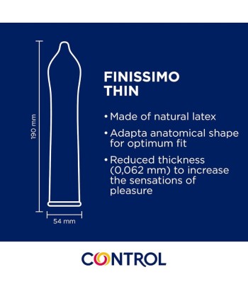 CONTROL - PRESERVATIVOS FINISSIMO SENSO 144 UNIDADES