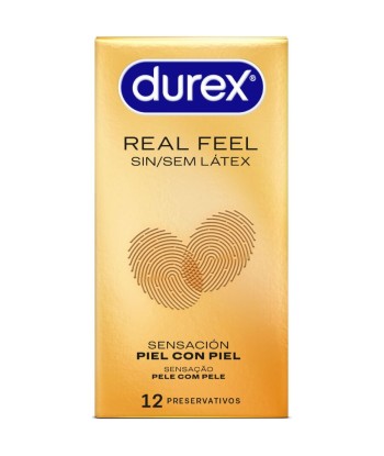 DUREX - PRESERVATIVOS REAL FEEL SIN LÁTEX 12 UNIDADES