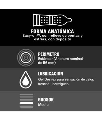 DUREX - INTENSE ORGASMIC 12 UNIDADES