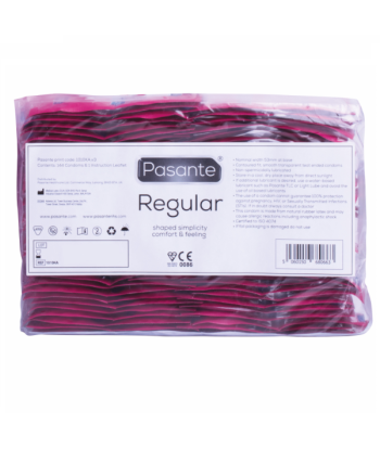 PASANTE - CONDOM GAMA REGULAR 144 UNIDADES