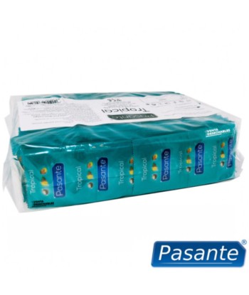 PASANTE - PRESERVATIVOS SABORES TROPICAL BOLSA 144 UNIDADES