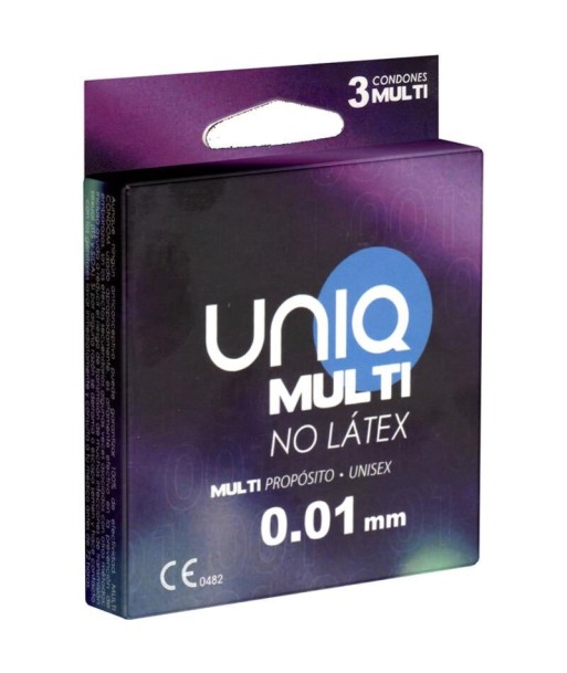 UNIQ - MULTI PRESERVATIVOS SIN LATEX 3 UNIDADES UNIQ - MULTI PRESERVATIVOS SIN LATEX 3 UNIDADES