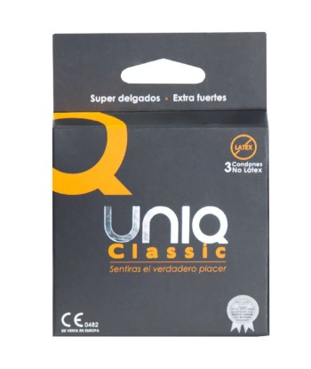 UNIQ - CLASSIC PRESERVATIVOS SIN LATEX 3 UNIDADES