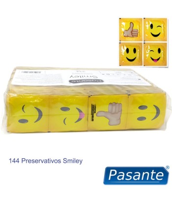 PASANTE - PRESERVATIVO SMILEY BOLSA 144 UNIDADES