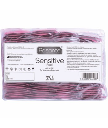 PASANTE - PRESERVATIVO SENSITIVE BOLSA 144 UNIDADES