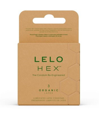 LELO - HEX ORGANIC PRESERVATIVO CAJA 3 UDS