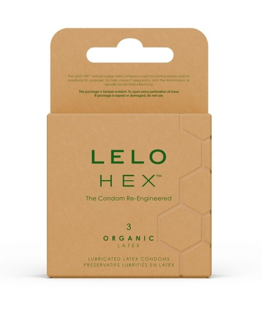 LELO - HEX ORGANIC PRESERVATIVO CAJA 3 UDS LELO - HEX ORGANIC PRESERVATIVO CAJA 3 UDS