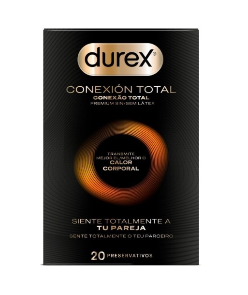 DUREX - CONEXIÓN TOTAL ULTRA FINO PLUS SIN LÁTEX 20 UNIDADES DUREX - CONEXIÓN TOTAL ULTRA FINO PLUS SIN LÁTEX 20 UNIDADES