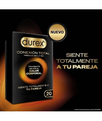 DUREX - CONEXIÓN TOTAL ULTRA FINO PLUS SIN LÁTEX 20 UNIDADES