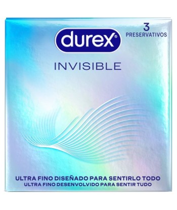 DUREX - PRESERVATIVOS INVISIBLE ULTRA FINO 3 UNIDADES
