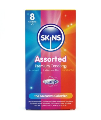 SKINS - SURTIDO PRESERVATIVOS PREMIUM PACK 8
