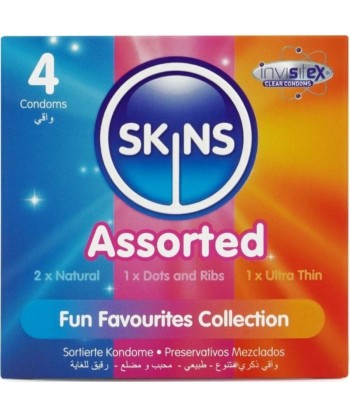 SKINS - SURTIDO PRESERVATIVOS PREMIUM PACK 4