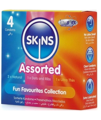SKINS - SURTIDO PRESERVATIVOS PREMIUM PACK 4