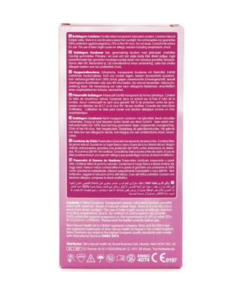 SKINS - PRESERVATIVOS PREMIUM SABOR CHICLE PACK 8