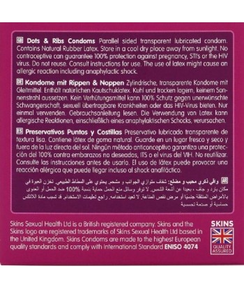 SKINS - DOTS and RIBS PRESERVATIVOS PREMIUM PACK 4