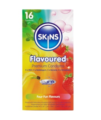 SKINS - MULTI SABORES PRESERVATIVOS PREMIUM PACK 16