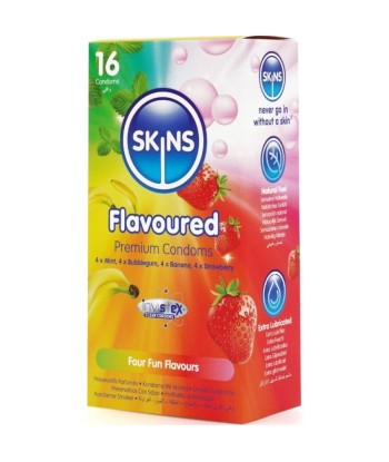 SKINS - MULTI SABORES PRESERVATIVOS PREMIUM PACK 16