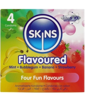 SKINS - MULTI SABORES PRESERVATIVOS PREMIUM PACK 4