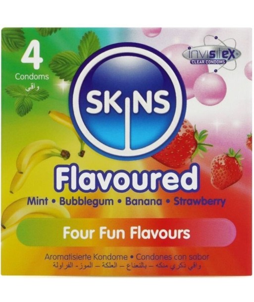 SKINS - MULTI SABORES PRESERVATIVOS PREMIUM PACK 4 SKINS - MULTI SABORES PRESERVATIVOS PREMIUM PACK 4