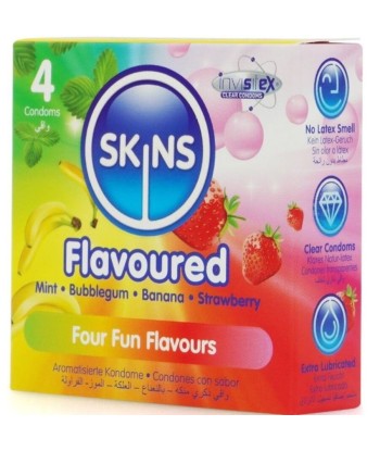SKINS - MULTI SABORES PRESERVATIVOS PREMIUM PACK 4