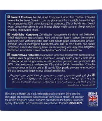 SKINS - NATURAL PRESERVATIVOS PREMIUM PACK 4
