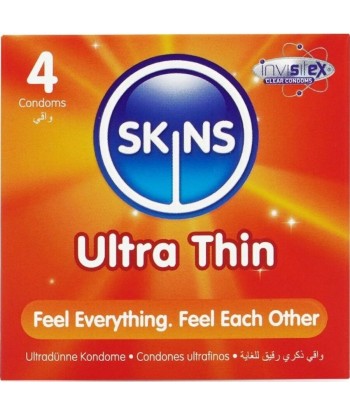 SKINS - ULTRAFINOS PRESERVATIVOS PREMIUM PACK 4